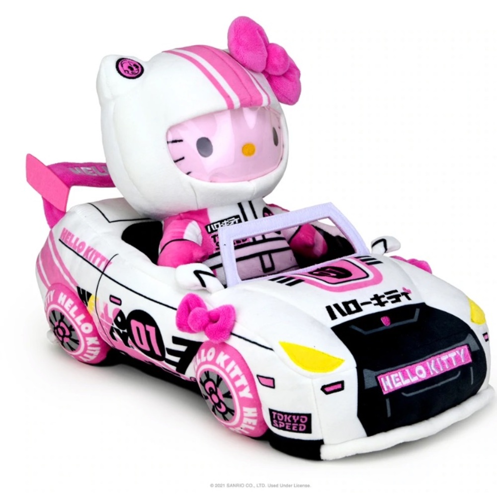Hello Kitty Race Car Plush